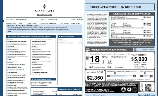 New 2018 Maserati Quattroporte S Q4 GranLusso for sale Sold at Bugatti of Greenwich in Greenwich CT 06830 25