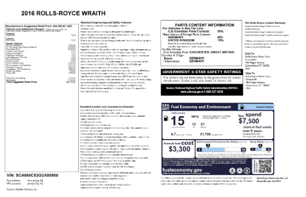 Used 2016 Rolls-Royce Wraith for sale Sold at Bugatti of Greenwich in Greenwich CT 06830 28