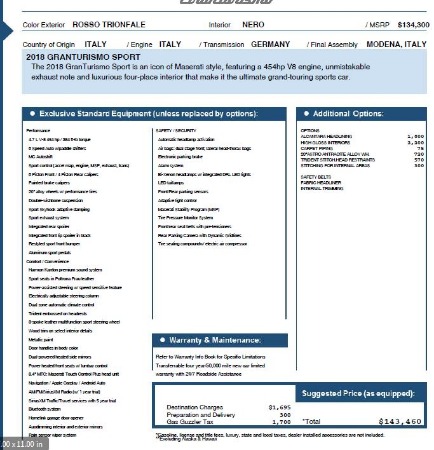 New 2018 Maserati GranTurismo Sport for sale Sold at Bugatti of Greenwich in Greenwich CT 06830 2