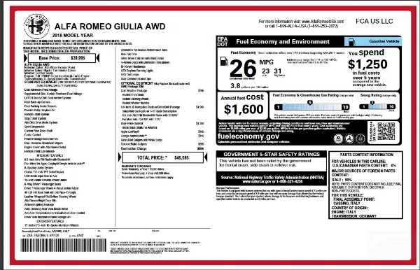 New 2018 Alfa Romeo Giulia for sale Sold at Bugatti of Greenwich in Greenwich CT 06830 2