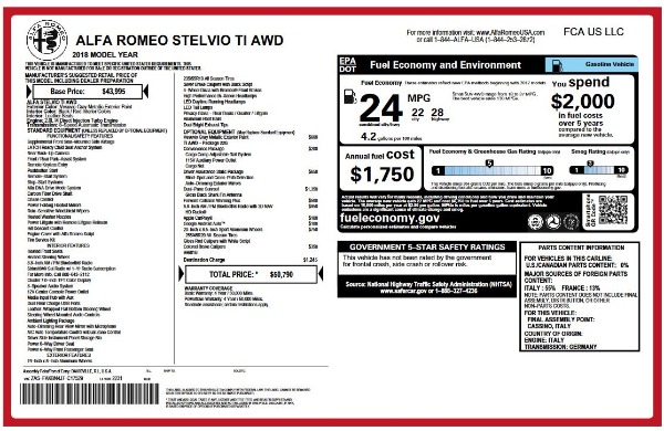 New 2018 Alfa Romeo Stelvio Ti Q4 for sale Sold at Bugatti of Greenwich in Greenwich CT 06830 26