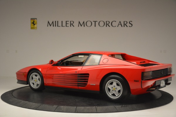 Used 1990 Ferrari Testarossa for sale Sold at Bugatti of Greenwich in Greenwich CT 06830 4