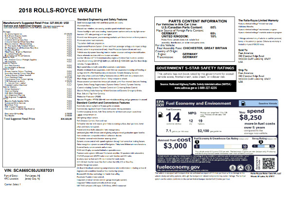 New 2018 Rolls-Royce Wraith for sale Sold at Bugatti of Greenwich in Greenwich CT 06830 7