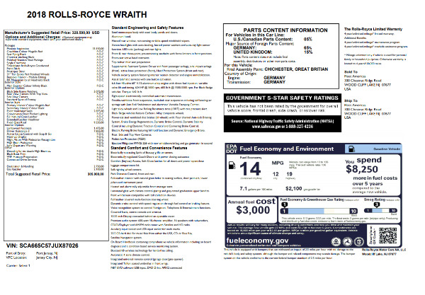 Used 2018 Rolls-Royce Wraith for sale $195,900 at Bugatti of Greenwich in Greenwich CT 06830 24