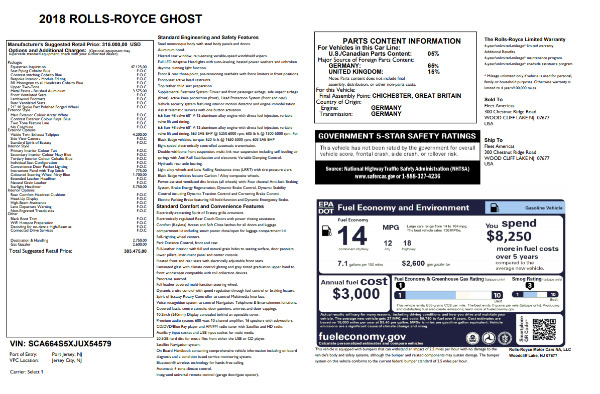 New 2018 Rolls-Royce Ghost for sale Sold at Bugatti of Greenwich in Greenwich CT 06830 7