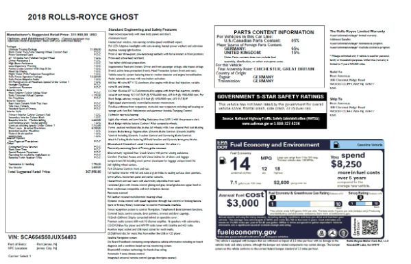 New 2018 Rolls-Royce Ghost for sale Sold at Bugatti of Greenwich in Greenwich CT 06830 7