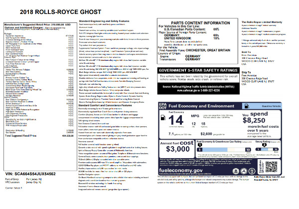 New 2018 Rolls-Royce Ghost for sale Sold at Bugatti of Greenwich in Greenwich CT 06830 7