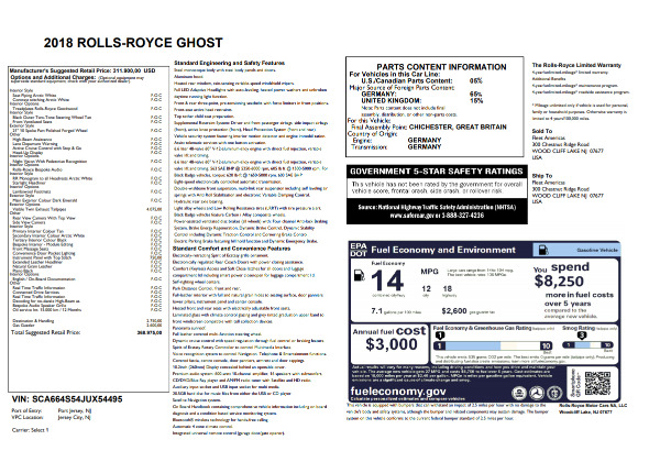 New 2018 Rolls-Royce Ghost for sale Sold at Bugatti of Greenwich in Greenwich CT 06830 7