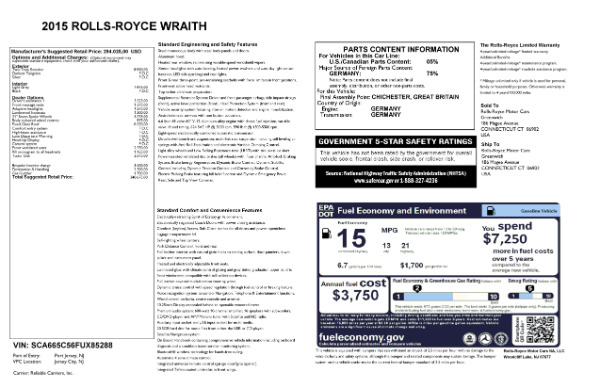 Used 2015 Rolls-Royce Wraith for sale Sold at Bugatti of Greenwich in Greenwich CT 06830 25