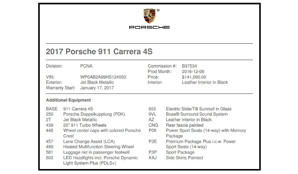 Used 2017 Porsche 911 Carrera 4S for sale Sold at Bugatti of Greenwich in Greenwich CT 06830 21