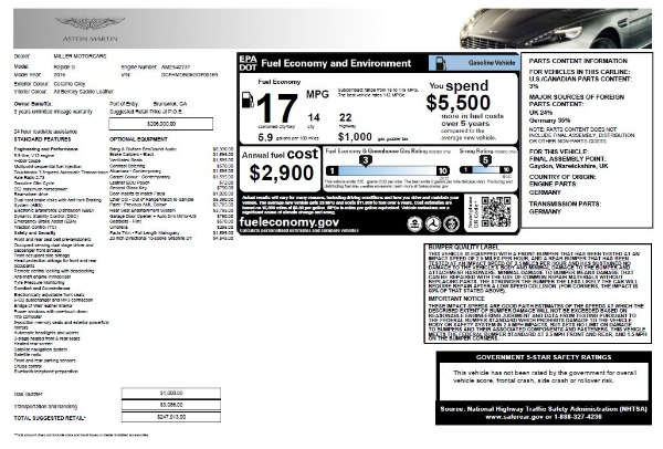 Used 2016 Aston Martin Rapide S for sale Sold at Bugatti of Greenwich in Greenwich CT 06830 27