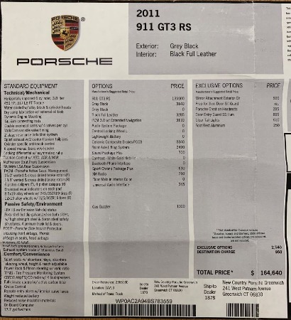 Used 2011 Porsche 911 GT3 RS for sale Sold at Bugatti of Greenwich in Greenwich CT 06830 22