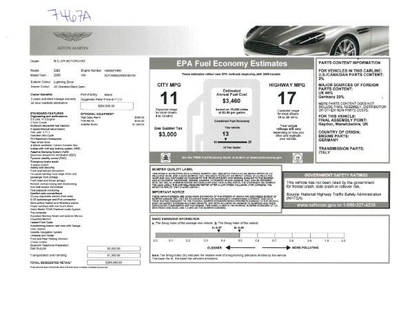 Used 2009 Aston Martin DBS Coupe for sale Sold at Bugatti of Greenwich in Greenwich CT 06830 26