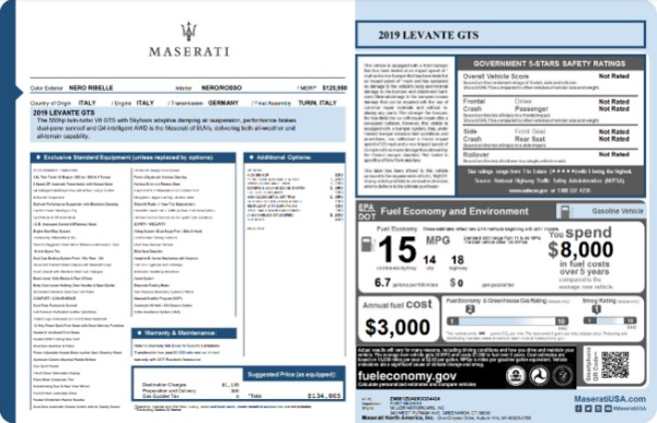 Used 2019 Maserati Levante GTS for sale Sold at Bugatti of Greenwich in Greenwich CT 06830 22