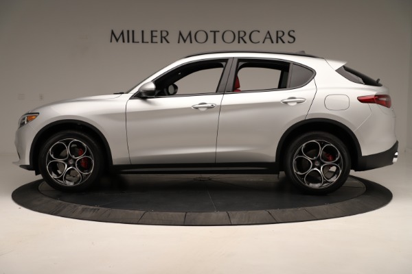 New 2019 Alfa Romeo Stelvio Ti Sport Q4 for sale Sold at Bugatti of Greenwich in Greenwich CT 06830 3