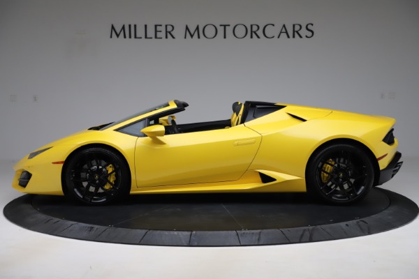 Used 2018 Lamborghini Huracan LP 580-2 Spyder for sale Sold at Bugatti of Greenwich in Greenwich CT 06830 3