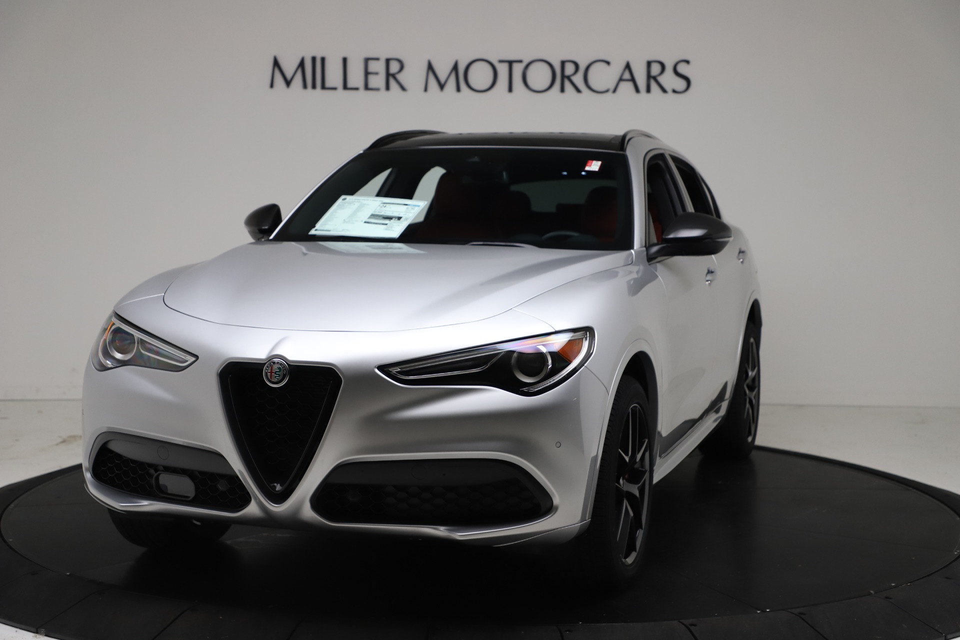 New 2021 Alfa Romeo Stelvio Ti Sport Q4 for sale Sold at Bugatti of Greenwich in Greenwich CT 06830 1