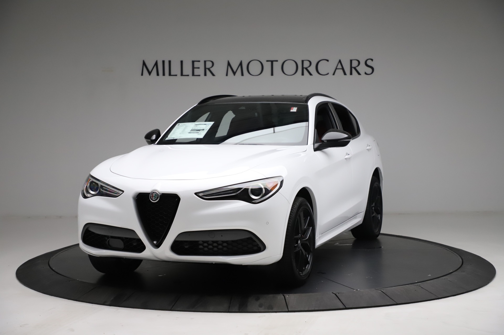 New 2021 Alfa Romeo Stelvio Ti Sport Q4 for sale Sold at Bugatti of Greenwich in Greenwich CT 06830 1