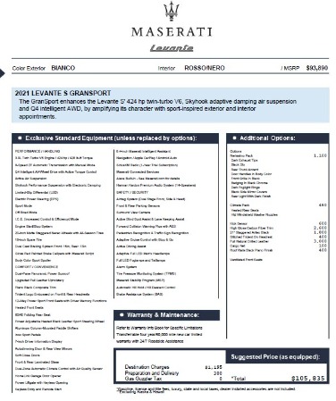 New 2021 Maserati Levante S Q4 GranSport for sale Sold at Bugatti of Greenwich in Greenwich CT 06830 27