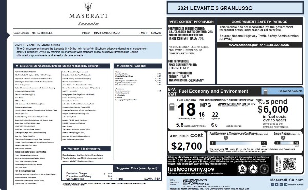 New 2021 Maserati Levante S Q4 GranLusso for sale Sold at Bugatti of Greenwich in Greenwich CT 06830 26