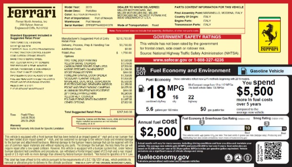 Used 2019 Ferrari Portofino for sale Sold at Bugatti of Greenwich in Greenwich CT 06830 2