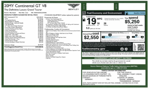 Used 2020 Bentley Continental GT V8 for sale Sold at Bugatti of Greenwich in Greenwich CT 06830 28