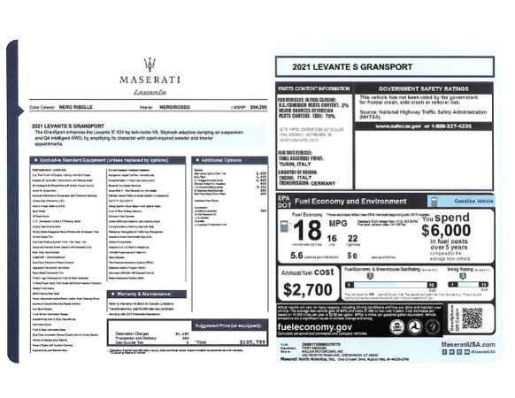New 2021 Maserati Levante S GranSport for sale Sold at Bugatti of Greenwich in Greenwich CT 06830 24