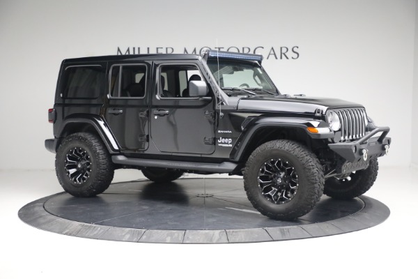 Used 2020 Jeep Wrangler Unlimited Sahara for sale Sold at Bugatti of Greenwich in Greenwich CT 06830 12