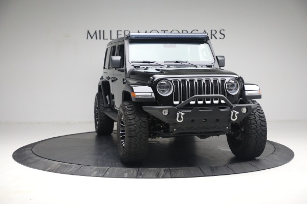 Used 2020 Jeep Wrangler Unlimited Sahara for sale Sold at Bugatti of Greenwich in Greenwich CT 06830 14