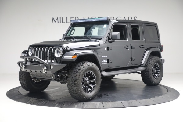 Used 2020 Jeep Wrangler Unlimited Sahara for sale Sold at Bugatti of Greenwich in Greenwich CT 06830 2