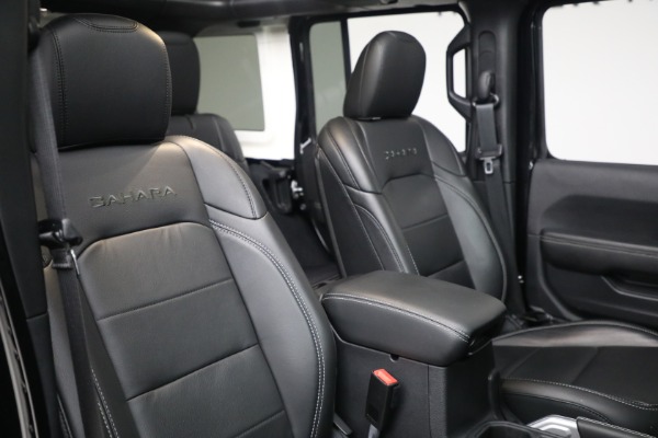 Used 2020 Jeep Wrangler Unlimited Sahara for sale Sold at Bugatti of Greenwich in Greenwich CT 06830 23