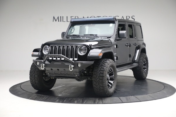Used 2020 Jeep Wrangler Unlimited Sahara for sale Sold at Bugatti of Greenwich in Greenwich CT 06830 1