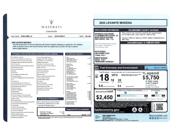 New 2022 Maserati Levante Modena for sale Sold at Bugatti of Greenwich in Greenwich CT 06830 24