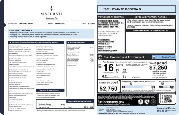 New 2022 Maserati Levante Modena S for sale Sold at Bugatti of Greenwich in Greenwich CT 06830 22