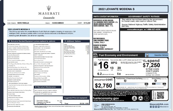 New 2022 Maserati Levante Modena S for sale Sold at Bugatti of Greenwich in Greenwich CT 06830 21