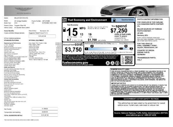 Used 2014 Aston Martin V8 Vantage Roadster for sale Sold at Bugatti of Greenwich in Greenwich CT 06830 28