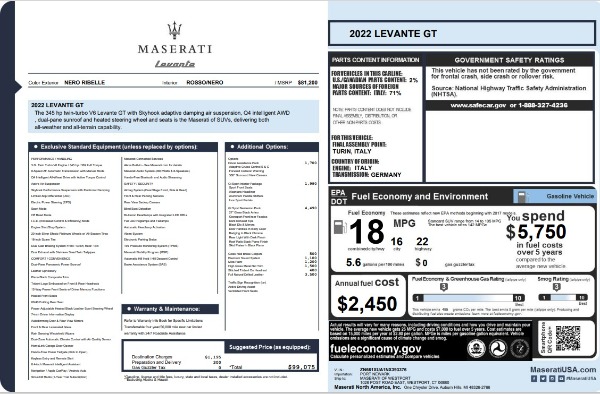 New 2022 Maserati Levante GT for sale Sold at Bugatti of Greenwich in Greenwich CT 06830 25