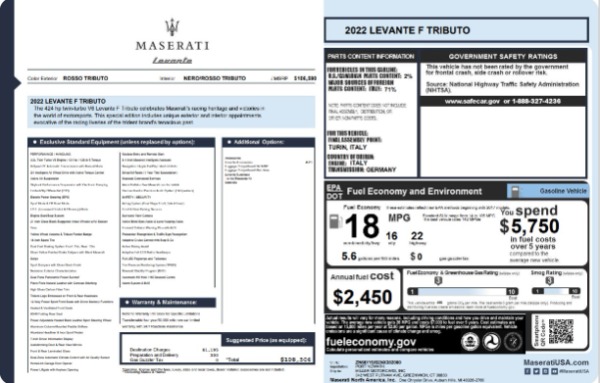 New 2022 Maserati Levante F Tributo for sale Sold at Bugatti of Greenwich in Greenwich CT 06830 24
