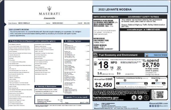 New 2022 Maserati Levante Modena for sale Sold at Bugatti of Greenwich in Greenwich CT 06830 22