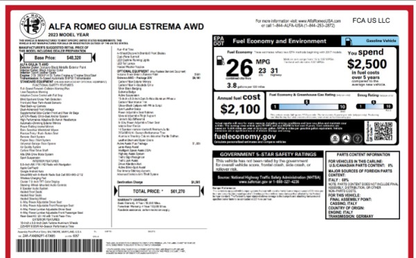 New 2023 Alfa Romeo Giulia Estrema for sale Sold at Bugatti of Greenwich in Greenwich CT 06830 25