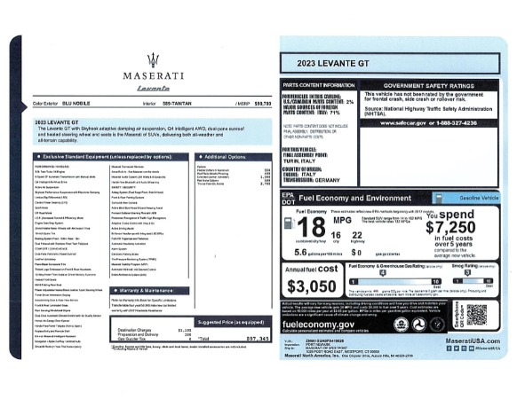 New 2023 Maserati Levante GT for sale $97,345 at Bugatti of Greenwich in Greenwich CT 06830 28