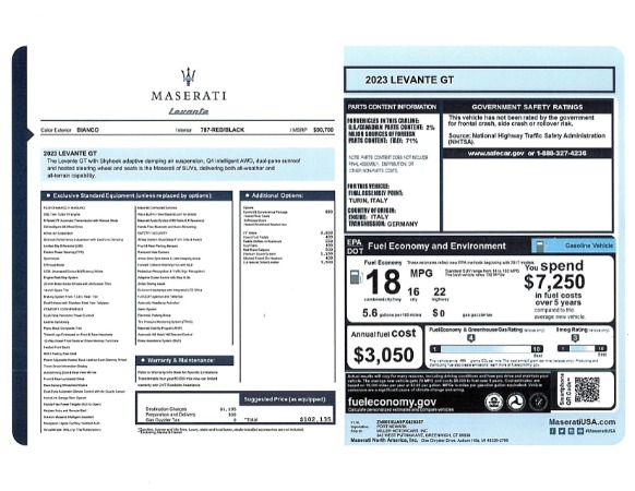 New 2023 Maserati Levante GT for sale $102,135 at Bugatti of Greenwich in Greenwich CT 06830 24