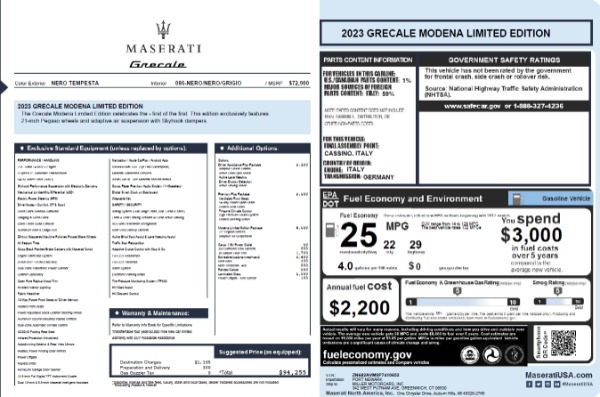 New 2023 Maserati Grecale Modena for sale $94,255 at Bugatti of Greenwich in Greenwich CT 06830 19