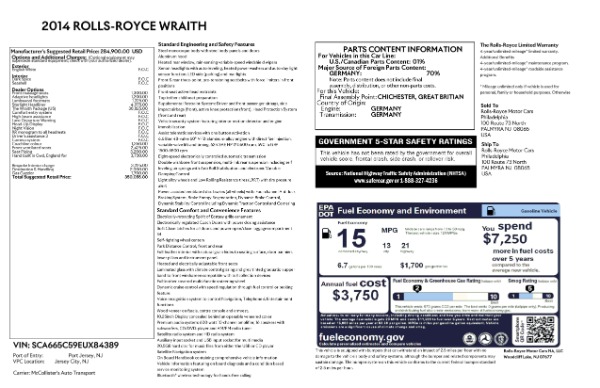 Used 2014 Rolls-Royce Wraith for sale $158,900 at Bugatti of Greenwich in Greenwich CT 06830 27