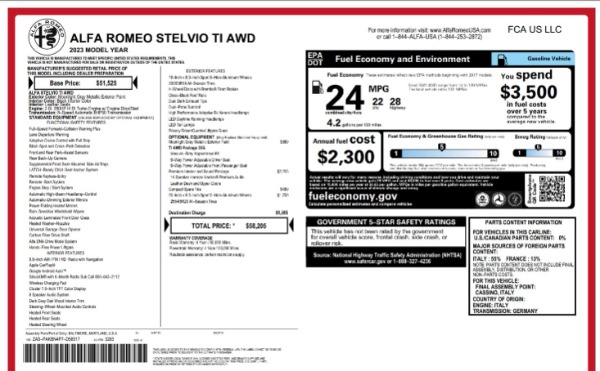 New 2023 Alfa Romeo Stelvio Ti for sale Sold at Bugatti of Greenwich in Greenwich CT 06830 23