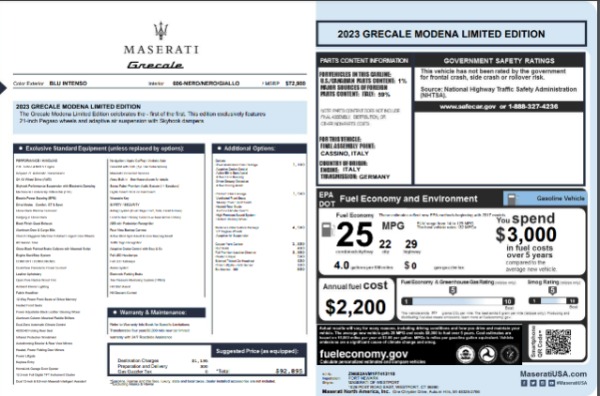 New 2023 Maserati Grecale Modena for sale $92,895 at Bugatti of Greenwich in Greenwich CT 06830 24