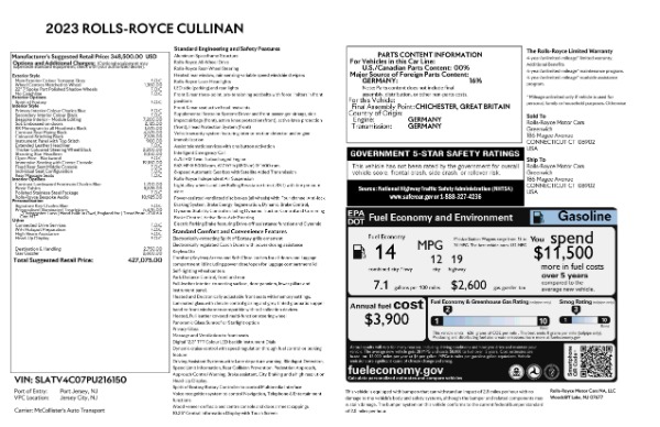 New 2023 Rolls-Royce Cullinan for sale Sold at Bugatti of Greenwich in Greenwich CT 06830 26