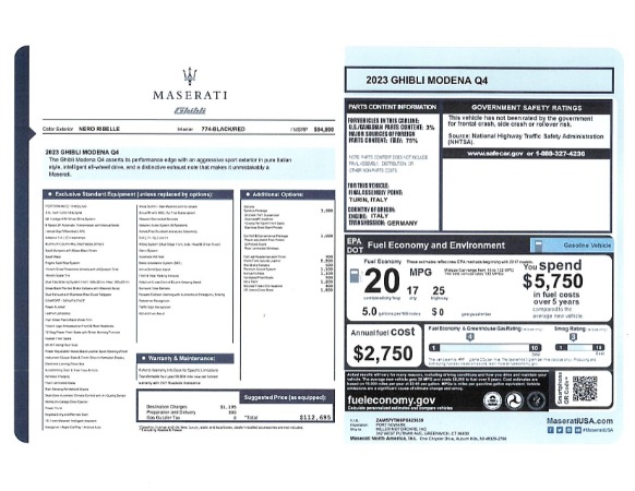 Used 2023 Maserati Ghibli Modena Q4 for sale $58,900 at Bugatti of Greenwich in Greenwich CT 06830 25