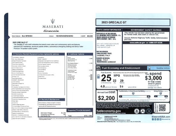 New 2023 Maserati Grecale GT for sale $72,095 at Bugatti of Greenwich in Greenwich CT 06830 24