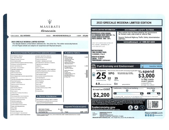New 2023 Maserati Grecale Modena for sale $76,900 at Bugatti of Greenwich in Greenwich CT 06830 21